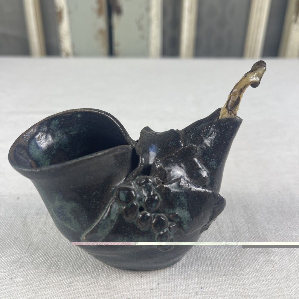 Vintage Art Pottery Oil Lamp